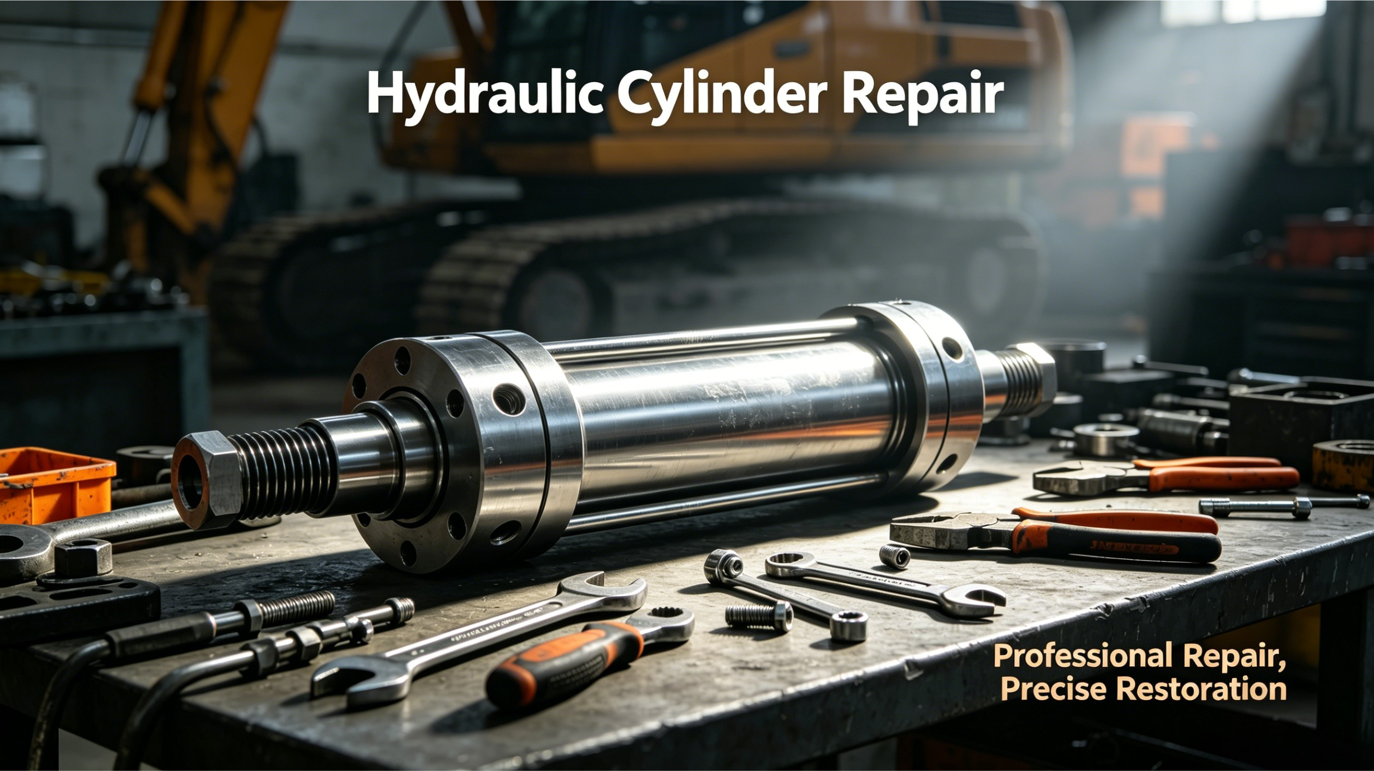 Analisis babagan Panyebab Gagal Permukaan lan Teknologi Repair Silinder Hidrolik ing Situs
