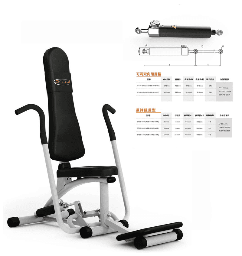 Hydraulic Cylinder kanggo Fitness Equipment