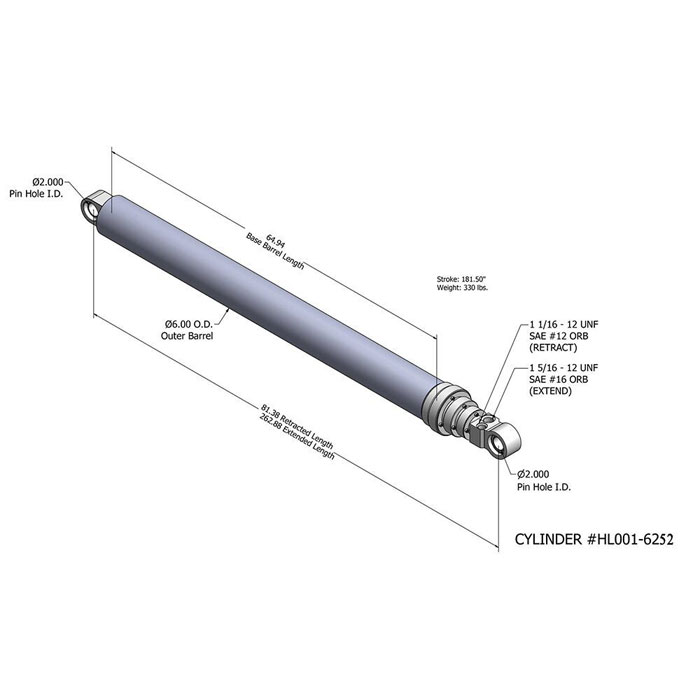 Packeject silinder single stage