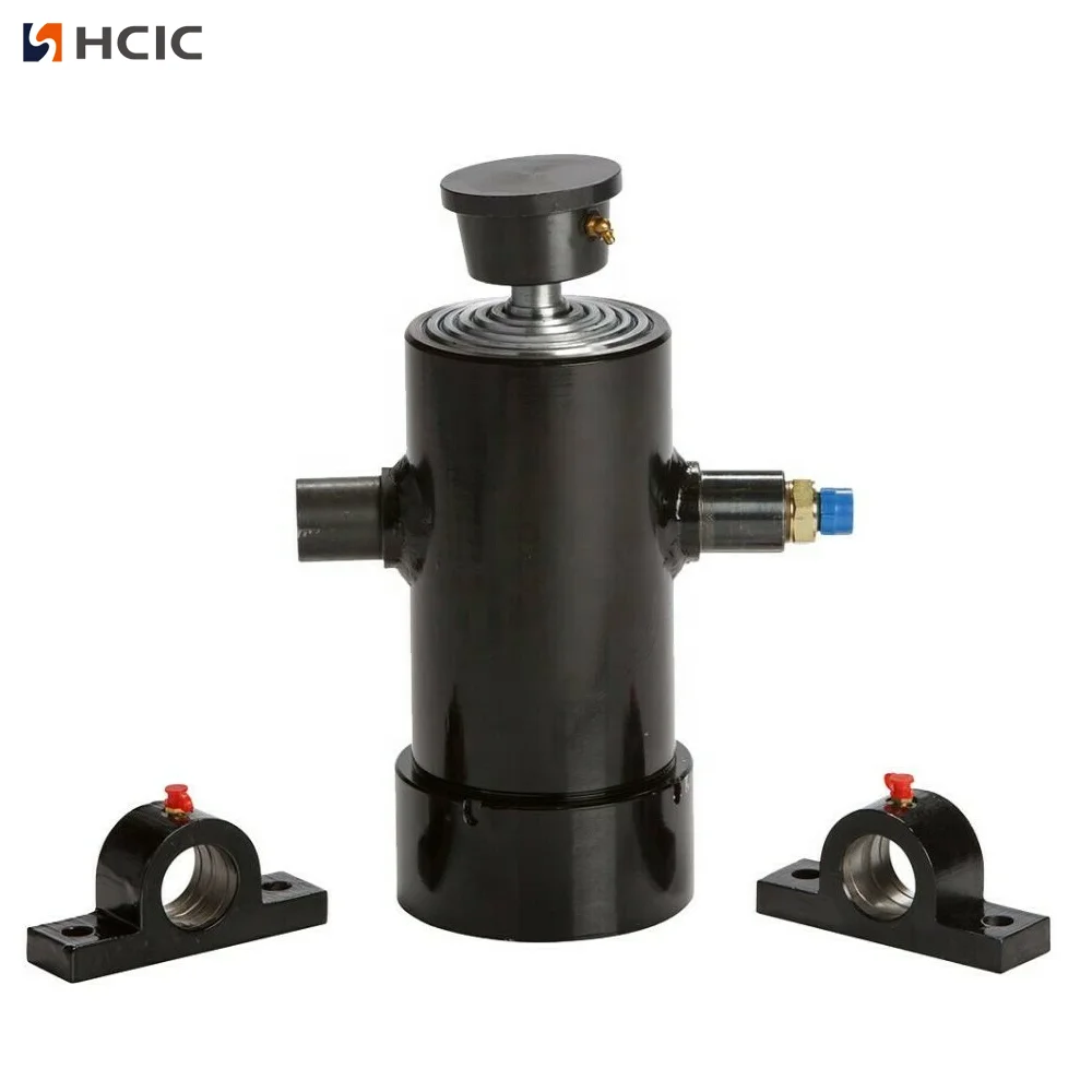 Ngiringake Trailer Chassis Cilik Teleskopik Hydraulic Cylinder