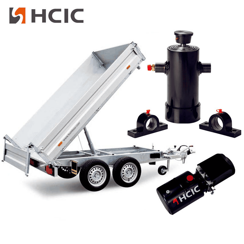 Underbody Telescopic Hydraulic Cylinder kanggo Trailer Dump Underbody Telescopic Hydraulic Cylinder kanggo Trailer Dump